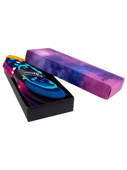 Meatfly Meatfly șosete scurte pachet cadou Navy / Fuchsia | Violet | Mărime