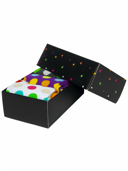 Meatfly Meatfly șosete damă Lt. Regular Dots pachet cadou | Multicolor | Mărime