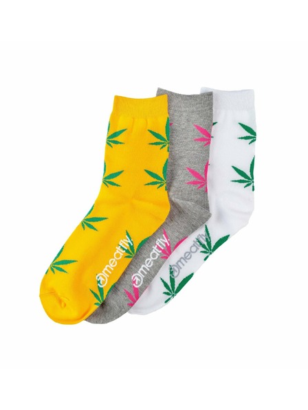 Meatfly Meatfly șosete damă Ganja Girl pachet cadou | Multicolor | Mărime