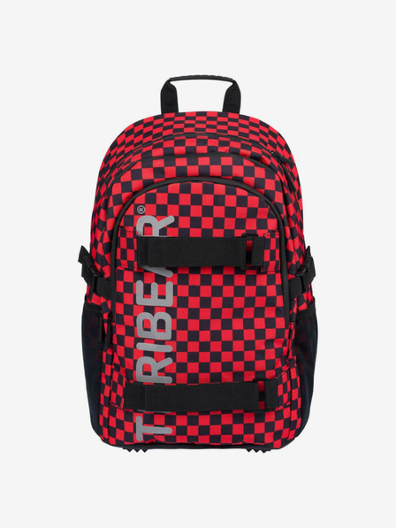 BAAGL  Rucsac școlar roșu skate teribear Baagl