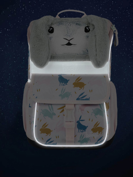 BAAGL  Ghiozdan școlar Bej Zippy Bunny Baagl