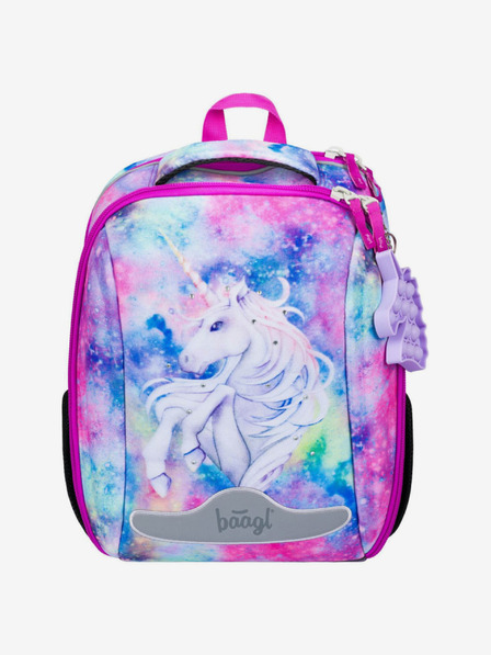 BAAGL  Geantă de școală roz Baagl Shelly Unicorn