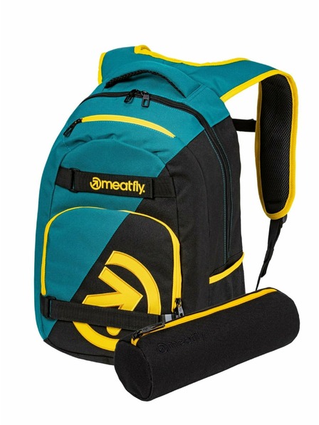 Meatfly Meatfly rucsac Exile Black / Snake Green 24 L | Verde | Volum 24 L
