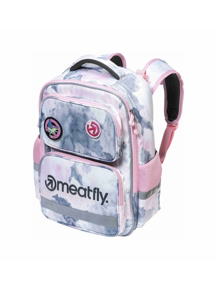 Meatfly Meatfly ghiozdan şcolar Max Clouds Pink 17L
