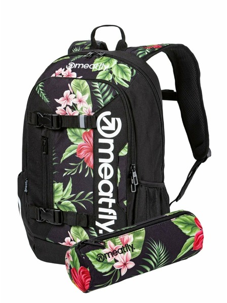 Meatfly Rucsac Meatfly Basejumper Tropical Black 22 L