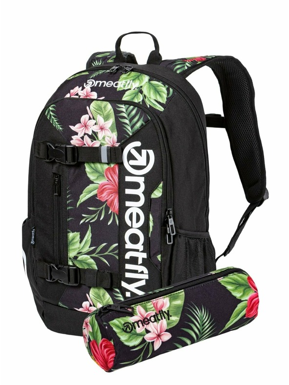 Meatfly Rucsac Meatfly Basejumper Tropical Black 22 L