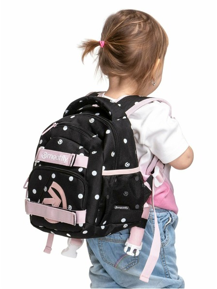Meatfly Rucsac Meatfly Levi Black Dots 10 L | Negru | Volum 10 L