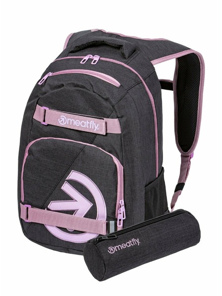Meatfly Rucsac Meatfly Exile Pink / Charcoal Heather 24 L