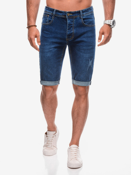 Edoti Pantaloni scurți din denim pentru bărbați W - albastru EDOTI