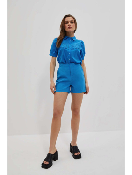 Moodo Pantaloni scurți albaștri Moodo pentru femei