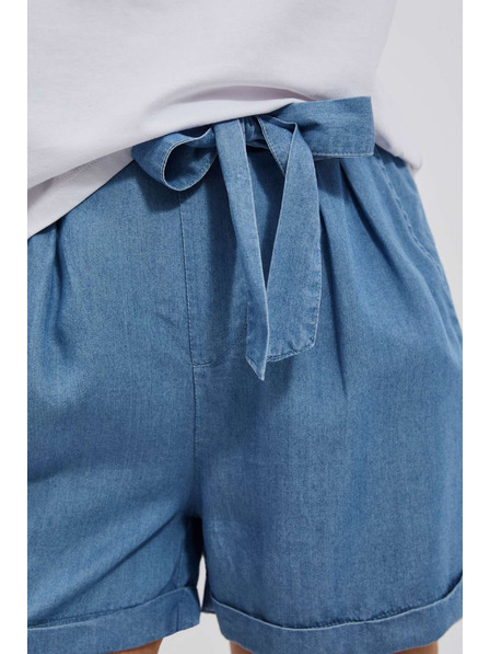 Moodo Pantaloni scurți din denim albastru pentru femei Moodo