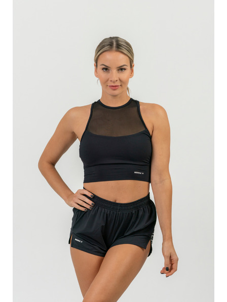 Nebbia Pantaloni scurți FIT Activewear cu buzunar ascuns 442 XS,negru
