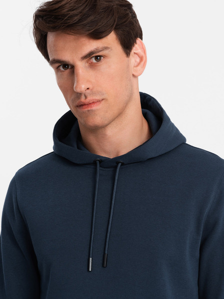 Ombre Clothing Hanorac cu glugă și buzunar din bumbac BASIC pentru bărbați Ombre Clothing