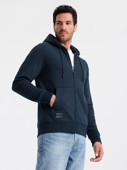 Ombre Clothing Hanorac elastic din bumbac BASIC pentru bărbați Ombre Clothing