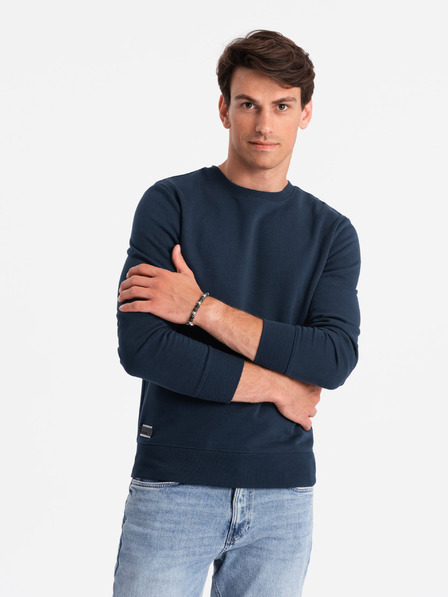 Ombre Clothing Hanorac din bumbac BASIC pentru bărbați Ombre Clothing