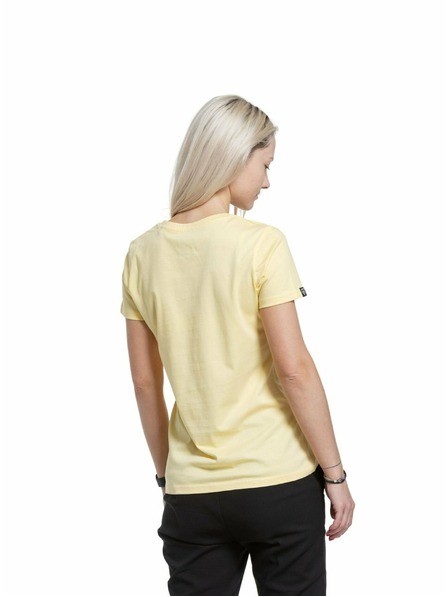 Meatfly Tricou pentru femei Meatfly MF Logo Light Yellow | Galben | Mărimea XS | 100% bumbac