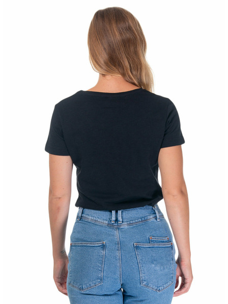 Meatfly Tricou Meatfly pentru femei Ladies MF Logo A - Black | Mărime M | 100% bumbac