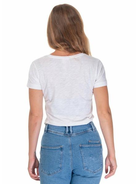 Meatfly Tricou Meatfly pentru femei Ladies MF Logo B - White | Mărime