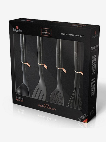 Berlingerhaus Set de ustensile de bucătărie de 4 bucăți Black Rose Collection BERLINGERHAUS