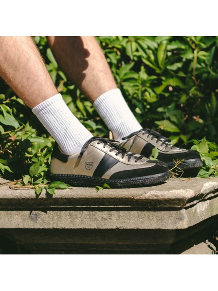 BOTAS *** Adidași din piele pentru bărbați / ghete negru-aurii Botas Iconic Victory 76