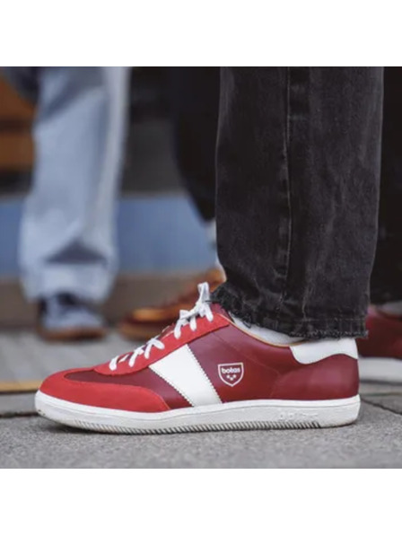 BOTAS *** Adidași din piele pentru bărbați / ghete roșii Botas Iconic