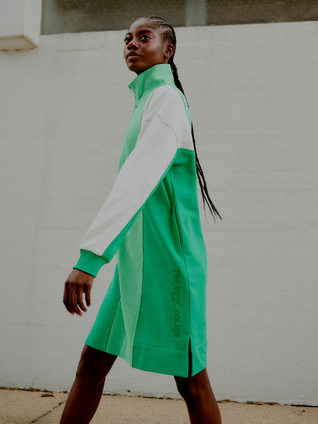 The Jogg Concept Rochie hanorac verde pentru femei The Jogg Concept