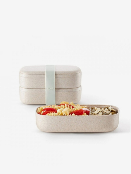 Lékué Cutie de prânz cremă Lékué LunchBox To Go Organic (1000 ml)