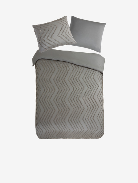 Pure Lenjerie de pat gri cu model Pure 140 x 220 cm