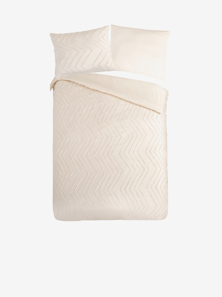 Pure Lenjerie de pat bej cu model Pure 140 x 220 cm
