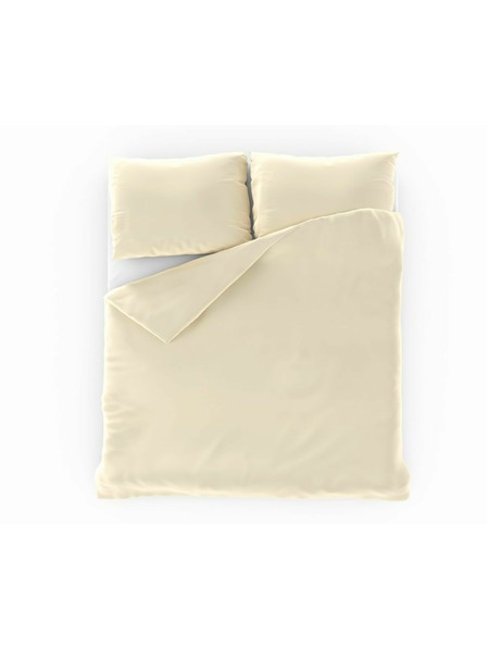 Kvalitex Lenjerie de pat din satin Luxury Collection 140x200, 70x90cm cremă Kvalitex