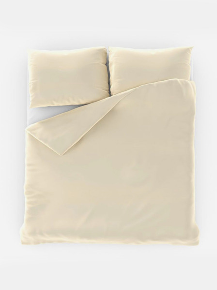 Kvalitex Satin French Extended Bedding LUXURY COLLECTION 1+2, 240x220, 70x90cm Cream