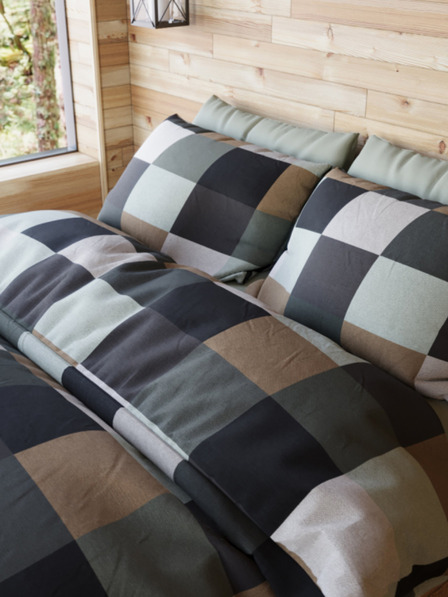 Kvalitex Lenjerie de pat franceză din viscoză colecția WOODY 240x220, 70x90cm DION