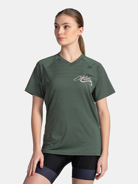 Kilpi Tricou de ciclism verde închis pentru femei Kilpi REMIDO