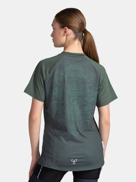 Kilpi Tricou de ciclism verde închis pentru femei Kilpi REMIDO