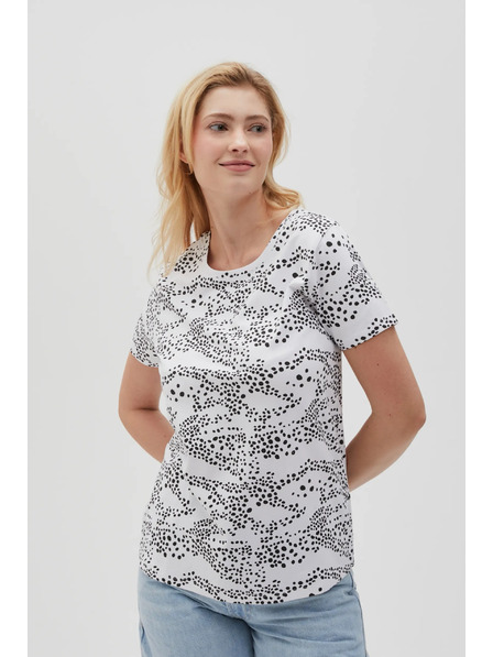 Moodo Tricou pentru femei L-TS-4631 WHITE Moodo