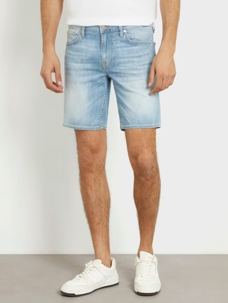 Guess Jeans Pantaloni scurți din denim albaștri Guess Florida