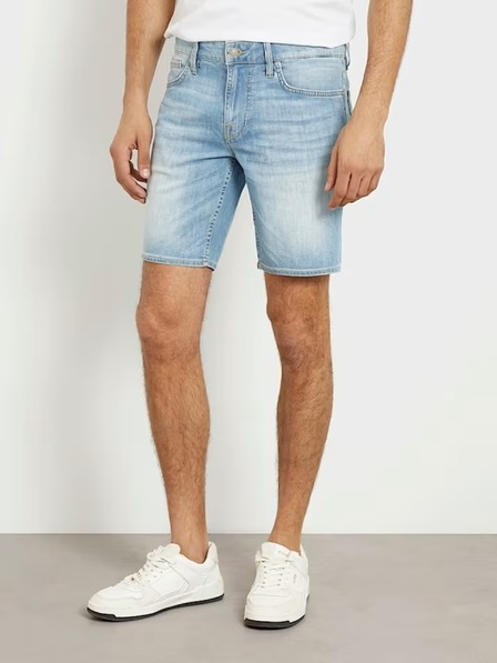Guess Jeans Pantaloni scurți din denim albaștri Guess Florida