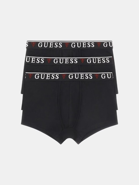 Guess Jeans Boxeri negri pentru bărbați 3-Pack kcd31 Guess jeans