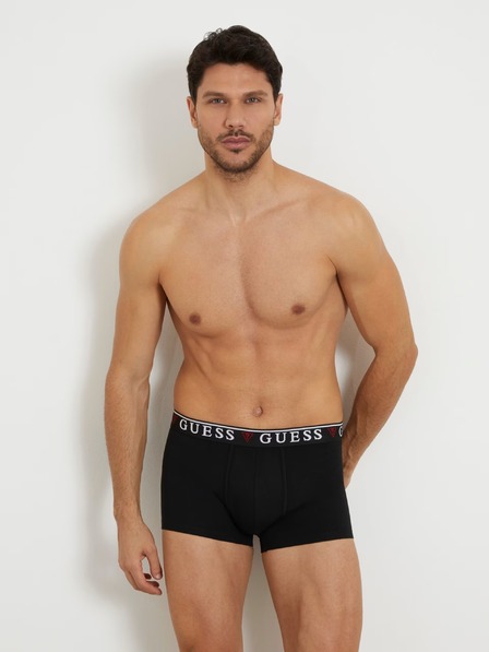 Guess Jeans Boxeri negri pentru bărbați 3-Pack kcd31 Guess jeans
