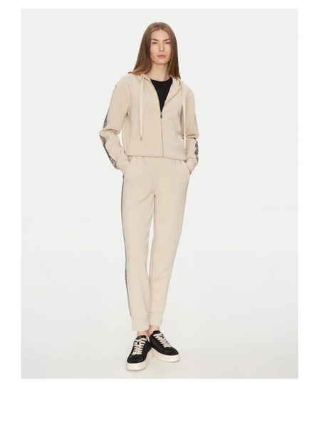 Guess Jeans Pantaloni sport damă bej cu dungi decorative Guess jeans