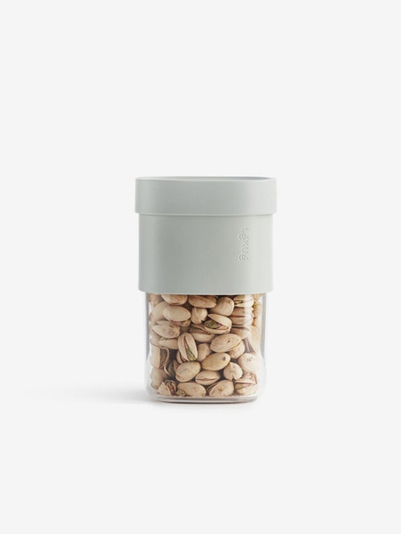 Lékué Set de trei recipiente pentru păstrarea alimentelor uscate Lékué Flip Storage albastru deschis (M)