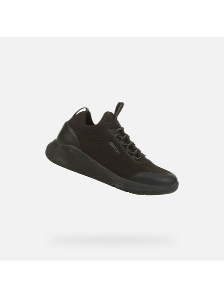 Geox Adidași negri Geox Sprintye pentru băieți