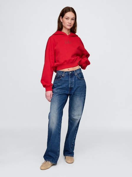 GAP Hanorac cu glugă Logo Cropped Americana GAP