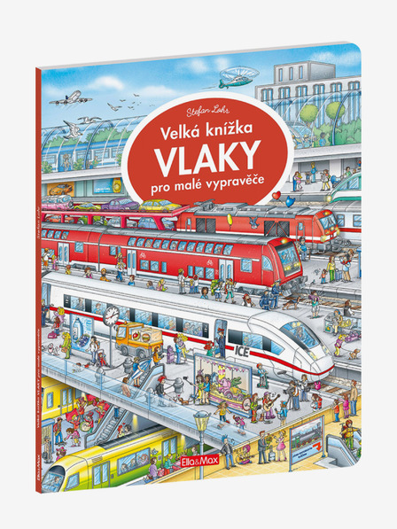 ELLA & MAX Carte mare de TRENURI pentru micii povestitori