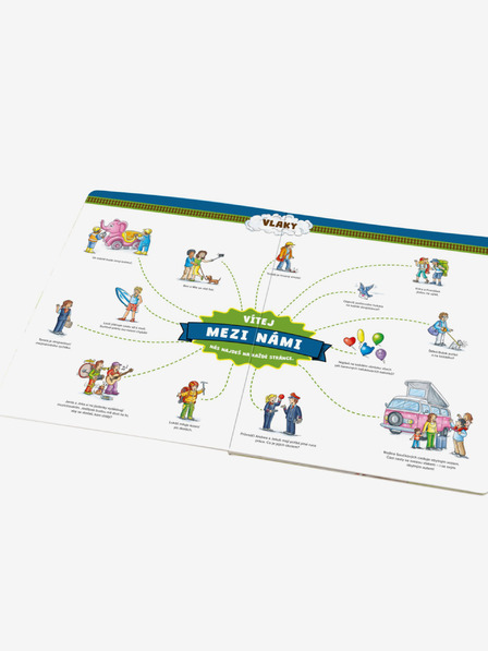 ELLA & MAX Carte mare de TRENURI pentru micii povestitori