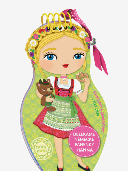 ELLA & MAX Îmbrăcarea păpușilor germane HANNA - Carte de colorat