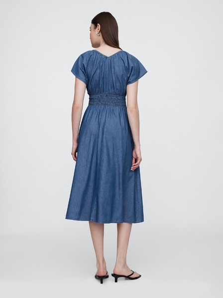 GAP Rochie maxi din chambray cu buzunare Americana GAP