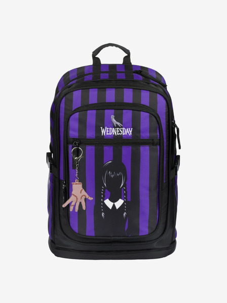 BAAGL  Rucsac școlar negru Cubic Wednesday Baagl