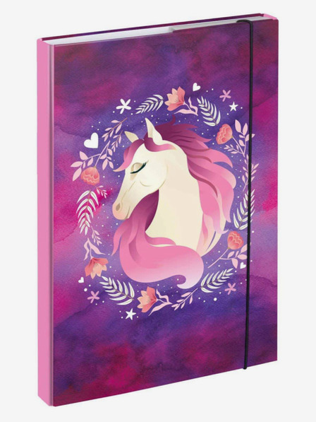 BAAGL  Huse pentru caiete școlare A4 violet Horse Baagl