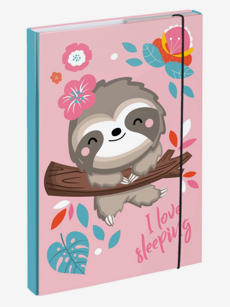 BAAGL  Roz Dosare pentru caiete școlare A4 Sloth Baagl